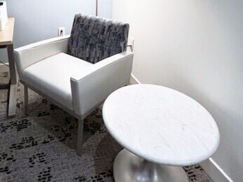 Latitude chair and trumpet table