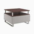 Wieland rally coffee table ottoman hover