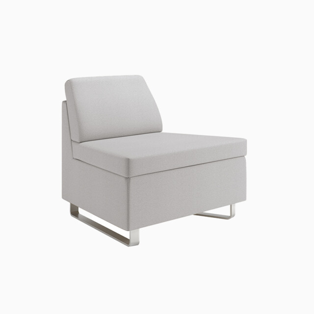 Wieland Rally wedge armless chair hover