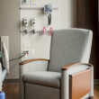 Cove recliner patient room