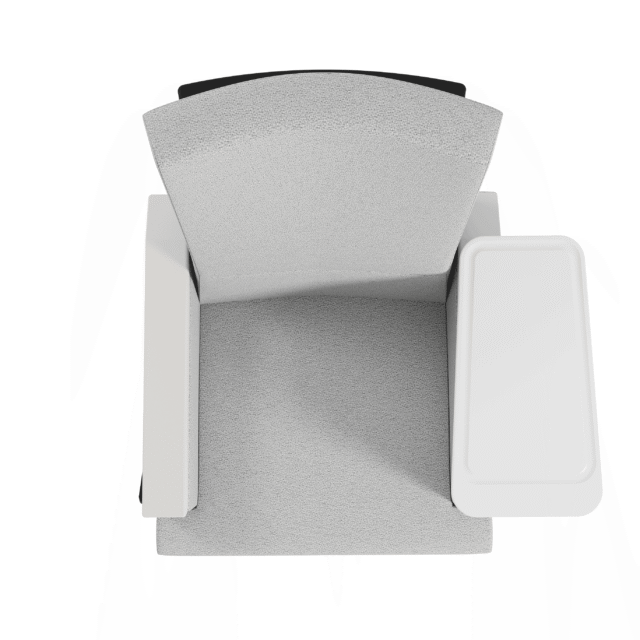 Birdseye table right side as wide arm