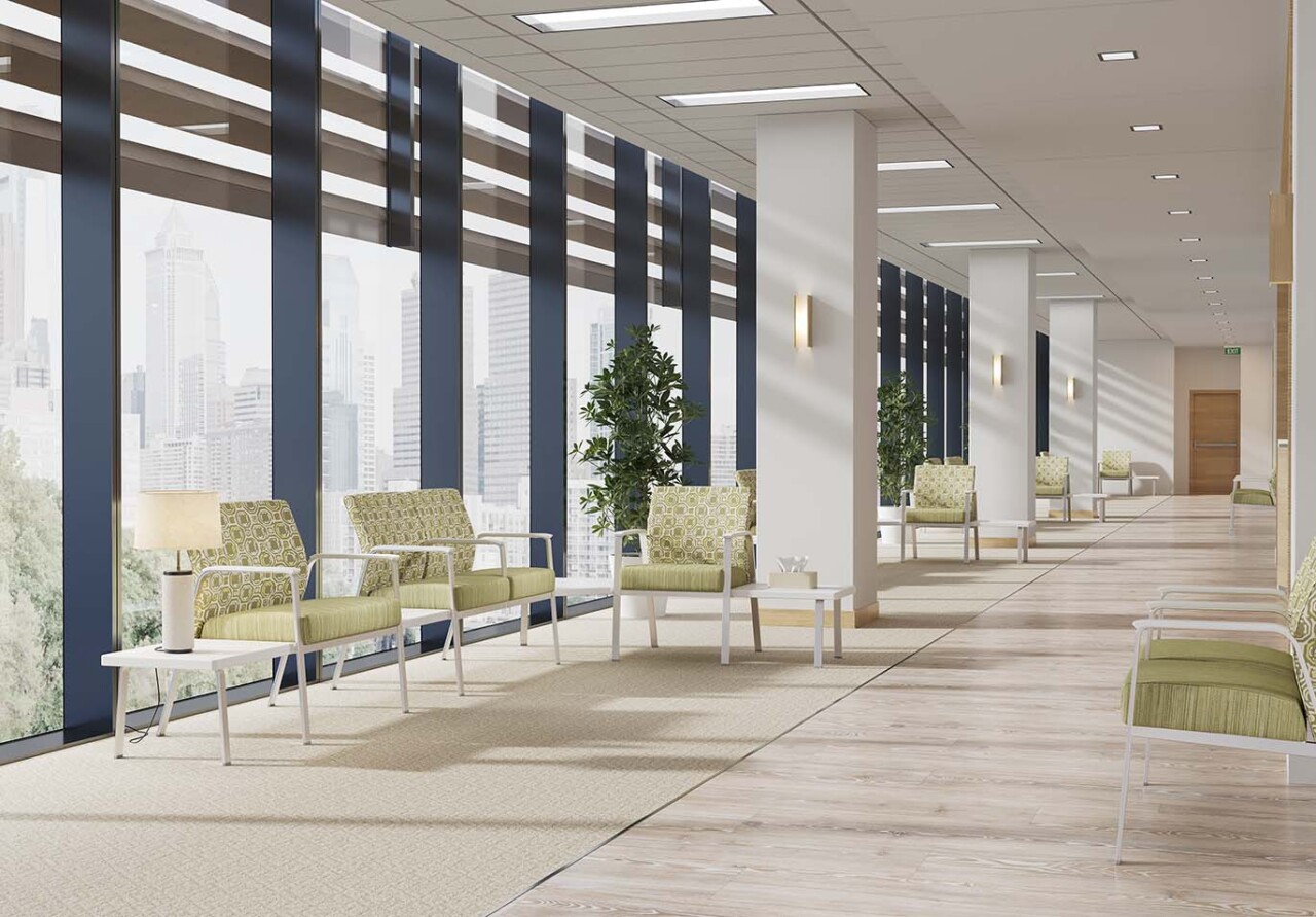 Hale Spanner Tables in Corridor