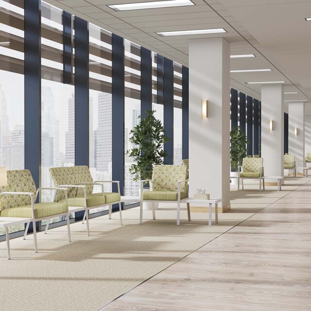 Hale Spanner Tables in Corridor