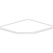 Corner Table Square Modular