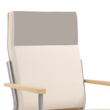 Trace contrasting headrest panel