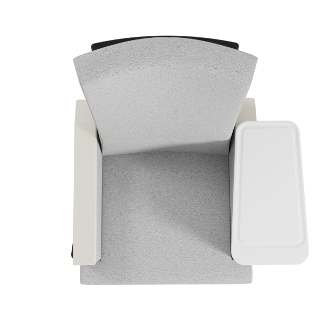 Birdseye table right side as wide arm